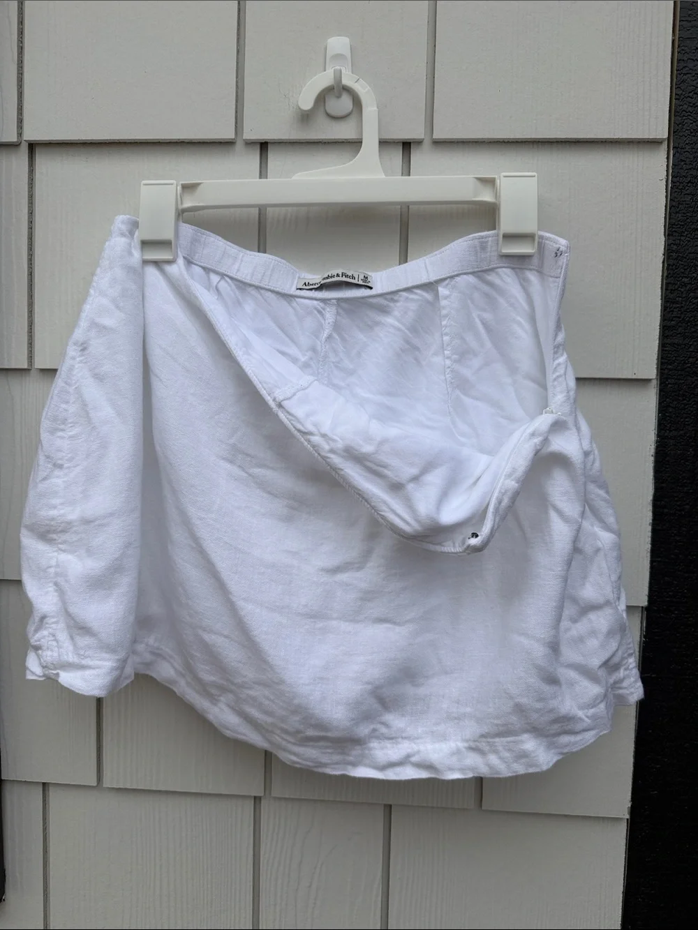 Abercrombie & Fitch White Linen Mini Skort - Picture 5 of 6